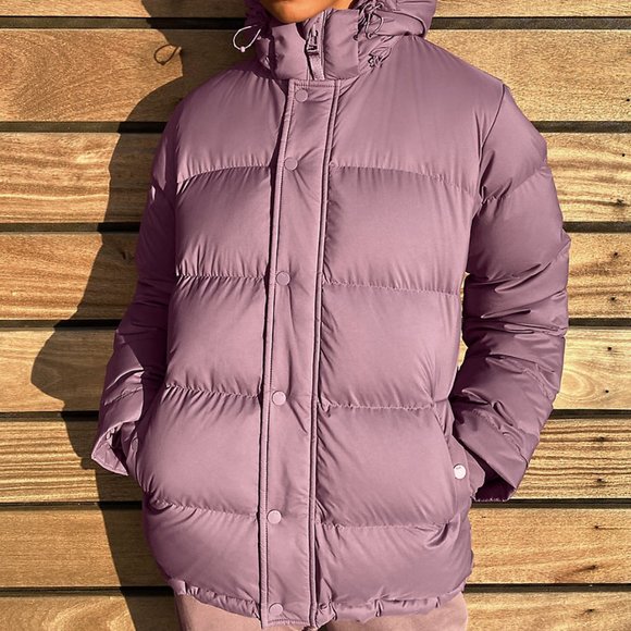 Aritzia Jackets & Blazers - ARITZIA / TNA Waterproof Pink / Mauve The Superpuff Puffer Goose Cropped Jacket